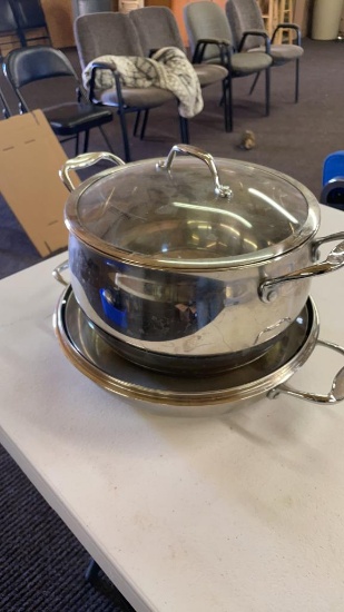 2 David Burke Gourmet Pro pots w/lids