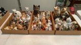 3 boxes of cat figurines