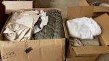 2 boxes of sheets & bedding