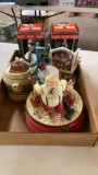 Box of misc Christmas musical figures