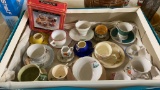 Box of tea cups & saucers