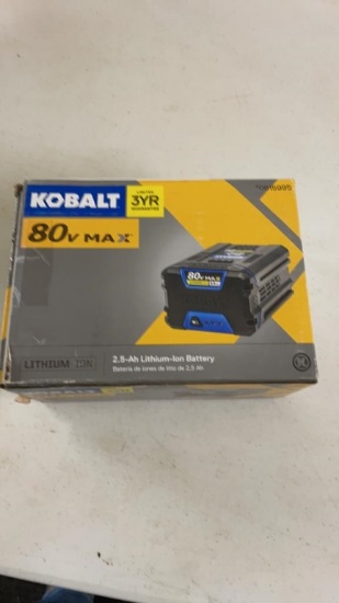 Kobalt 80v max lithium ion battery