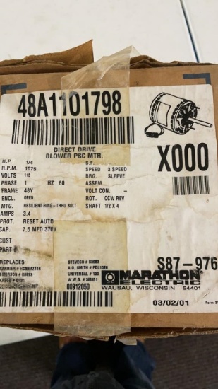 Marathon 48A1101798 direct drive blower motor