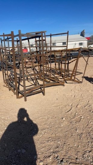 Lot of angle iron racks