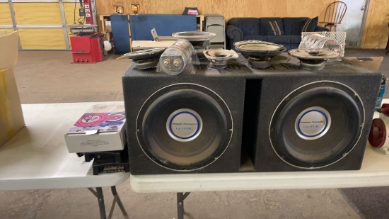 QBomb subwoofer/tweeters  & other parts