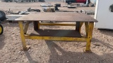 78”x 61” steel Work table