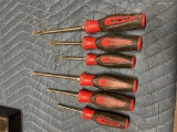 Set of 6 Snapon screwdrivers