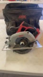 Milwaukee 18v 6-1/2? circular saw w/bag