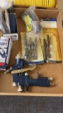 Lot of CH air die grinders, chisels & paint gun