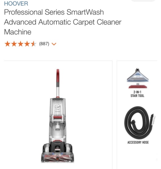 Hoover Professional Series advanced carpet