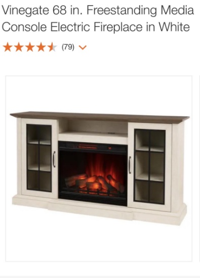 Vinegate 68in freestanding media console e