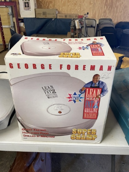 New George Foreman Lean Mean Fat Grilling Machine