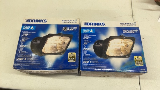 Lot of 2 New Brinks 300W outdoor flood lights