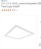 2’x2’ Metalux recessed LED panel lights