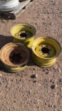 Lot of 3 implement wheels