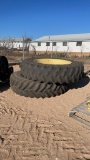 Pair of 18.4R46 tractor duals