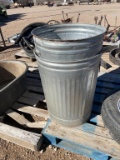 Steel trash cans