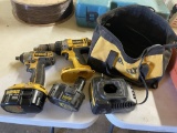 DeWalt 14.4V cordless 1/2” drill, impact wrench,