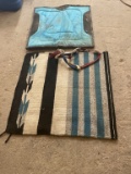 2 saddle blankets & halter