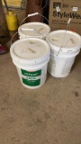 Lot of 3–5gal Valspar 4000 interior semi-gloss