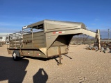 2007 16' BANENS 16' Single Axle Stock Trailer