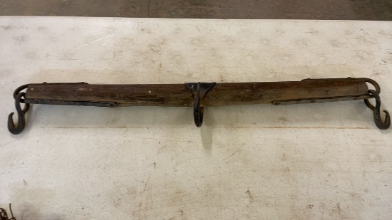 Antique single wagon harness tree