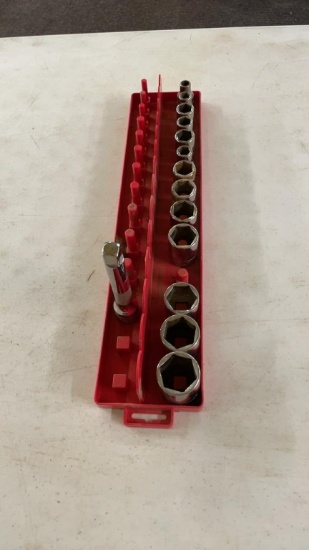Partial set of Snap-On sockets