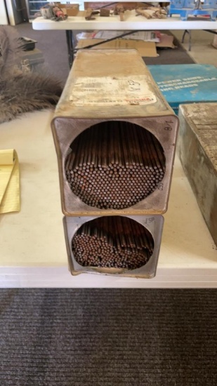2 partial boxes of 1/8” 5P welding rods
