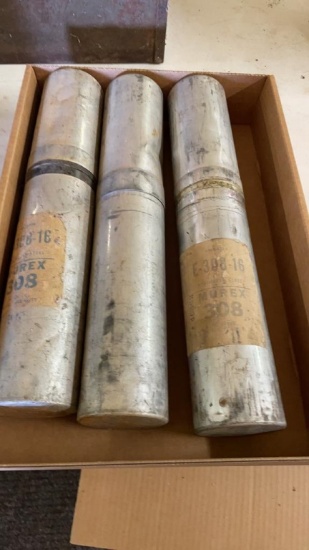 Full tube 1/2” E-308 welding rods & 2 empty rod