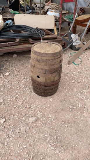 Antique wooden barrel