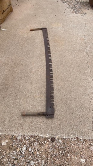 Antique coarse tooth crosscut saw