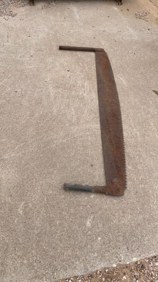 Antique fine tooth crosscut saw