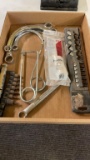 Box of Matco curved wrenches,torx drivers & o