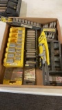 Lot of Stanley sockets,wrenches & torx bits