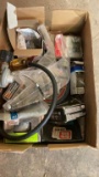 Box of misc screws,staples,battery cable