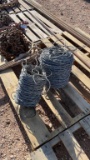 2 partial rolls of barbed wire