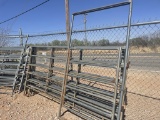 Lot of 5 10’ panels and 1 gate panel