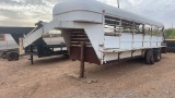 20’ gooseneck stock trailer