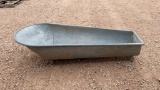 Antique large galvanized bathtub