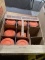 Partial box of clay pigeons