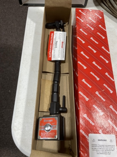 New Starrett magnetic base w/flex post