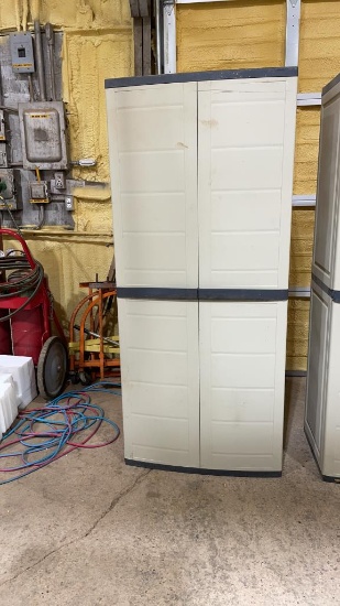 WorkForce plastic storage cabinet w/4shelves