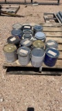 Approx 14 gallons of misc paint