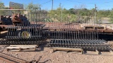 Lot of decorative wrought iron railings & other