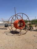 Poly pipe reel W/approx 400’ 1-1/2 pipe