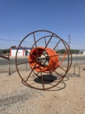 Poly pipe reel w/approx 320’ 1-1/2 pipe
