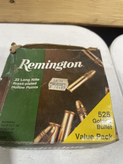 Partial box of .22LR ammo