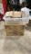 Lot of take-out containers,basket liners & food