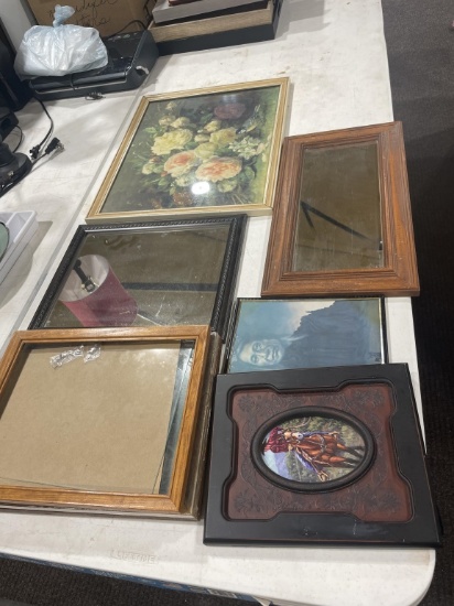 Lot of frames,mirrors & paintings