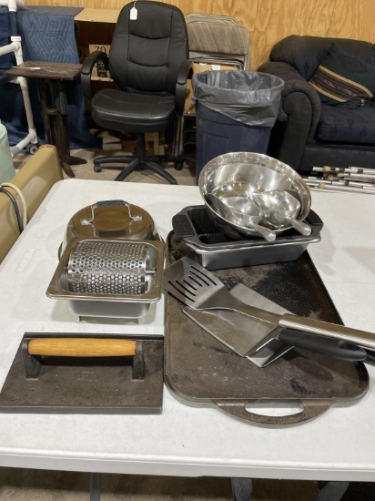 Lot of food prep cooking items